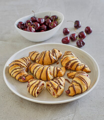 chocolate cherry cheesecake crescent rolls
