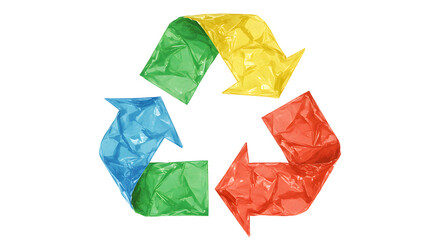 Fototapeta premium Recycle Symbol Colorful Arrows Eco Friendly Sustainability Reduce Reuse Recycle Go Green Environmental Conservation Earth Day Plastic Waste Management Save Our Planet Protect Nature