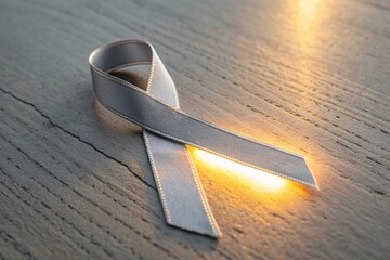 Brain Tumor Awareness Gray Ribbon