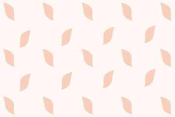 Elegant seamless pattern with soft peach shapes for modern backgrounds and contemporary design projects