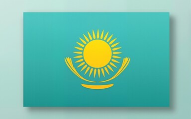 Kazakhstan Independence Day vector banner design. Happy Kazakhstan Independence Day modern minimal graphic poster illustration. High quality