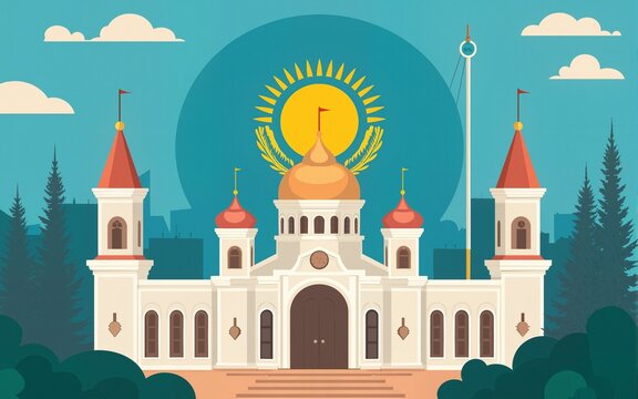 Kazakhstan Independence Day Background Event. High quality