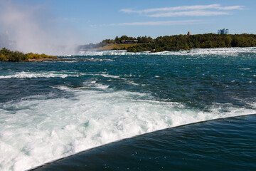 Fototapeta premium Impressive Horsehoe Falls, Niagara river, Niagara Falls, Ontario, Canada