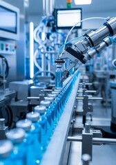 Automated pharmaceutical bottling line