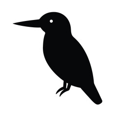 kingfisher bird, night kingfisher, kingfisher silhouette, kingfisher vector, kingfisher drawing, kingfisher artwork,