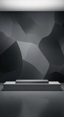 Modern, dark product display