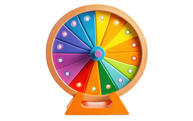 Obraz premium Colorful prize wheel designed on white background,png
