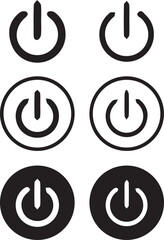 Power button vector shape 