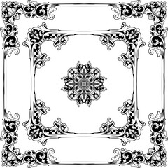 set of decorative frames