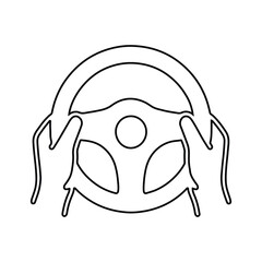 Skull and abstract face cartoon vector illustration