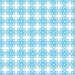 Black and White Floral geometric seamless pattern. Hexagonal Geometric Pattern Abstract Background.