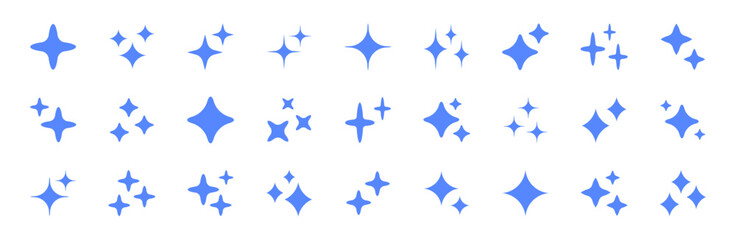 Obraz premium Artificial intelligence icons set. Generative Ai logo. Star symbol. Generate icon. AI stars icon. Vector illustration.