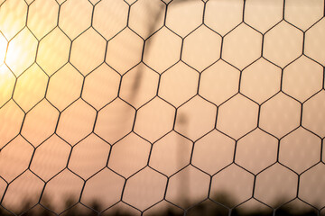 metal grid background