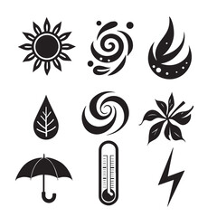 Planet Icon Set | Minimal Solar System and Space Vector Symbols