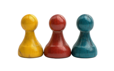 Leasure board game pawn on white background,png