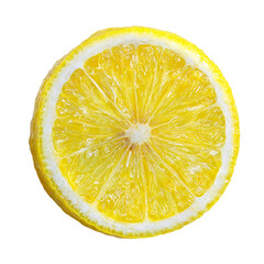 Obraz na płótnie Canvas Lemon Slice, isolated on transparent background