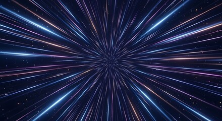 Vibrant Cosmic Light Stream: A Journey Through Space Captured in Stunning Detail