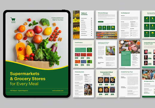 Digital Brochure & Report Template