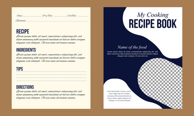 professional recipe book design template