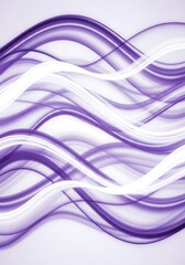 Abstract wavy lines in purple and white