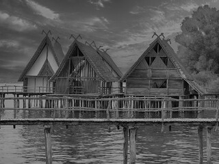 Pfahlbauten in Unteruhldingen am Bodensee