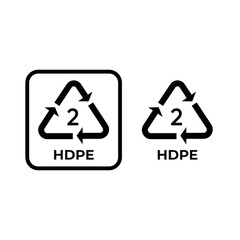 2 HDPE ICON VECTOR