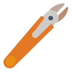 Clean nail cutter illustration on white background