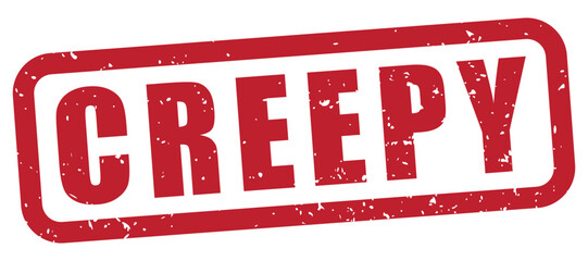 creepy text with a rubber stamp effect, distressed grunge texture, spooky, eerie, strange, disturbing, halloween, unsettling, transparent background, red grunge rubber stamp, isolated vector, label