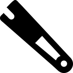 Clean nail cutter illustration on white background