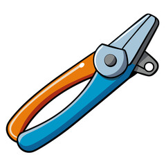 Clean nail cutter illustration on white background