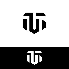 A bold, geometric logo design featuring the letters 