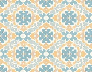 Ornate, repeating tile pattern