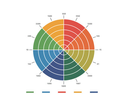 Radar chart silhouette infographic vector for corporate presentation illustration.