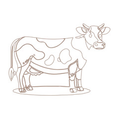 Fototapeta premium Giraffe, doodle style sketch illustration hand drawn vector