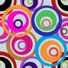 seamless pattern with circles multicolors