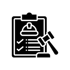 Regulation glyph icon