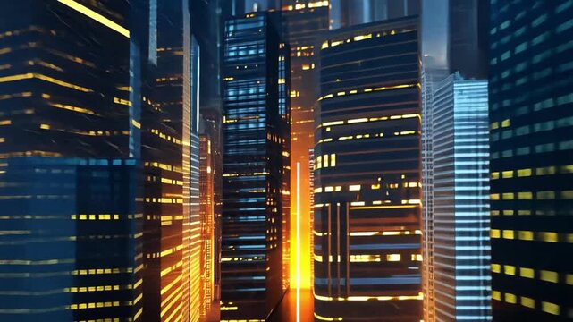 City future nightsky energy Mercury - Motion animation