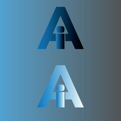 AI logo design concept