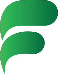 F leaf vector design 