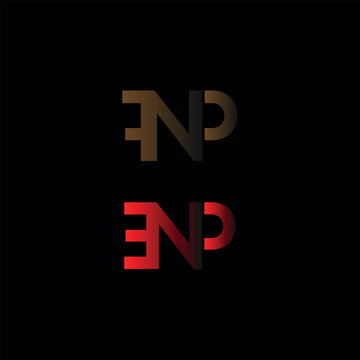 ENP shape design logo vector