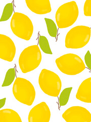 Lemon Fruit Pattern 
