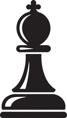 Chess bishop icon symbol vector