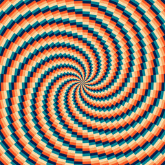 Groovy retro swirl burst, summer and carnival background