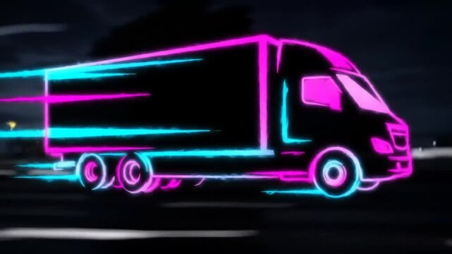 truck on the road