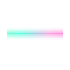 Fototapeta premium Vibrant gradient line with a smooth transition from green to pink.