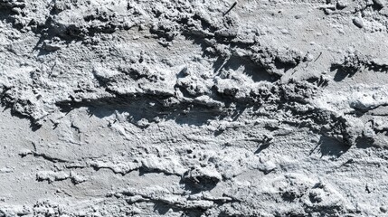 Obraz premium Close-up textured surface of dark concrete wall with rough grunge pattern, high-contrast monochrome background under directional side lighting