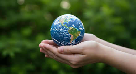 Protecting our planet earth save the earth go green environmental conservation sustainability eco friendly world globe hands nature