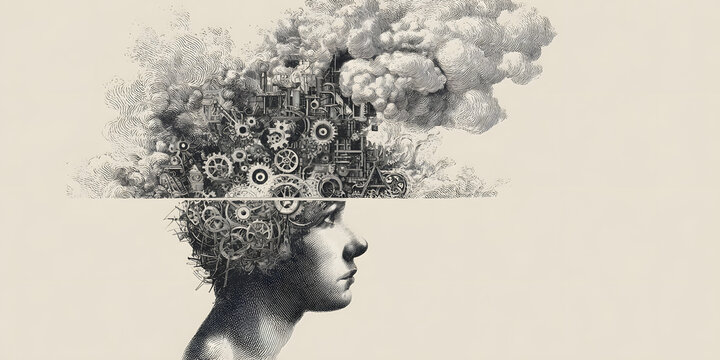 overthinking, salud mental, cerebro pensando, creadocon&nbsp;
