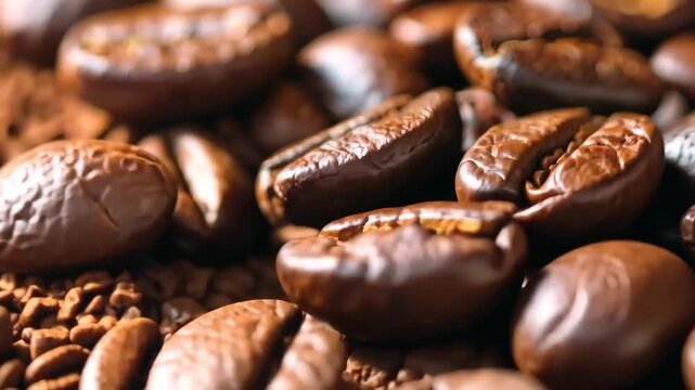 coffee beans and a cup of coffee. Selective focus. nature.