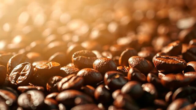 coffee beans and a cup of coffee. Selective focus. nature.